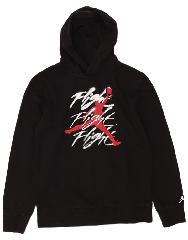 Suéter com capuz gráfico Jordan Boys 13-14 anos XL preto