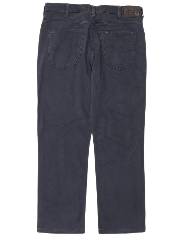 Calça casual reta masculina Lee Brooklyn W36 L29 azul marinho