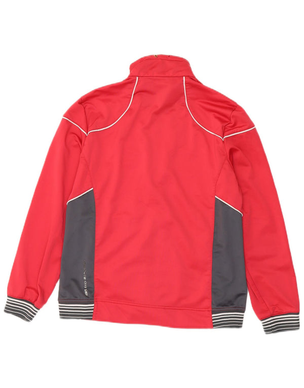 Asics Womens Tracksuit Top Jacket UK 18 XL Rosa Colourblock Poliéster