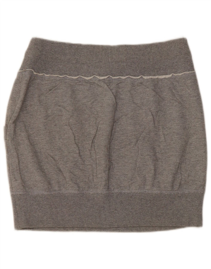 Minissaia feminina Benetton W30 cinza médio