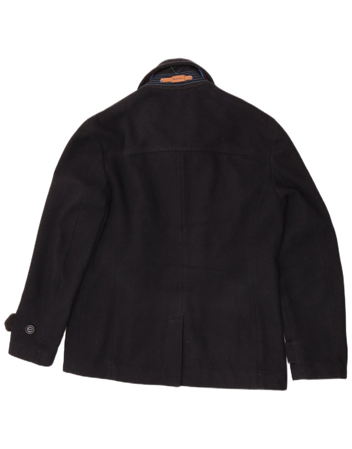 Casaco feminino Superdry Commodity Pea UK 20 2XL lã azul marinho