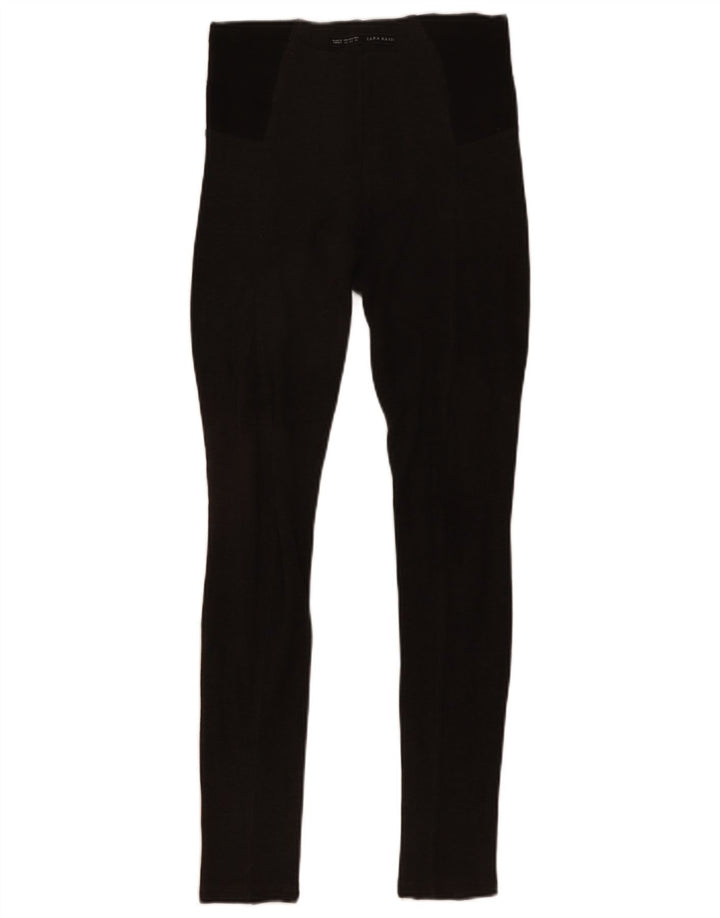 Zara Leggings Mulher UK 4 XS Cinza Colorblock