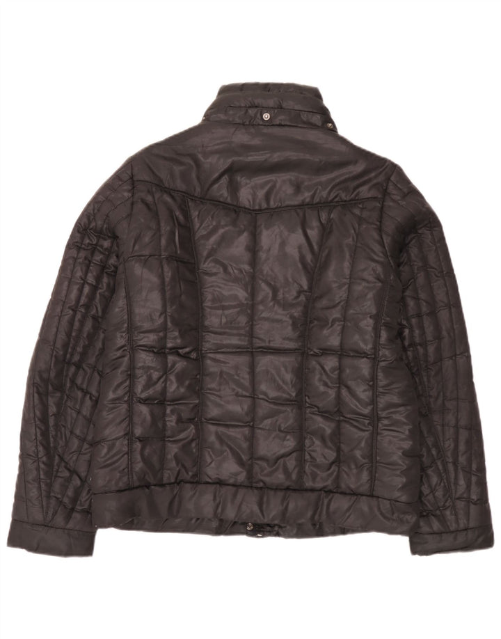 Jaqueta acolchoada feminina Tommy Hilfiger Reino Unido 16 grande poliéster preto