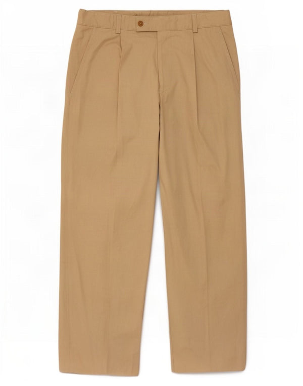Hugo Boss Mens Loose Fit Chino Calças EU 48 Médio W32 L28 Algodão Bege