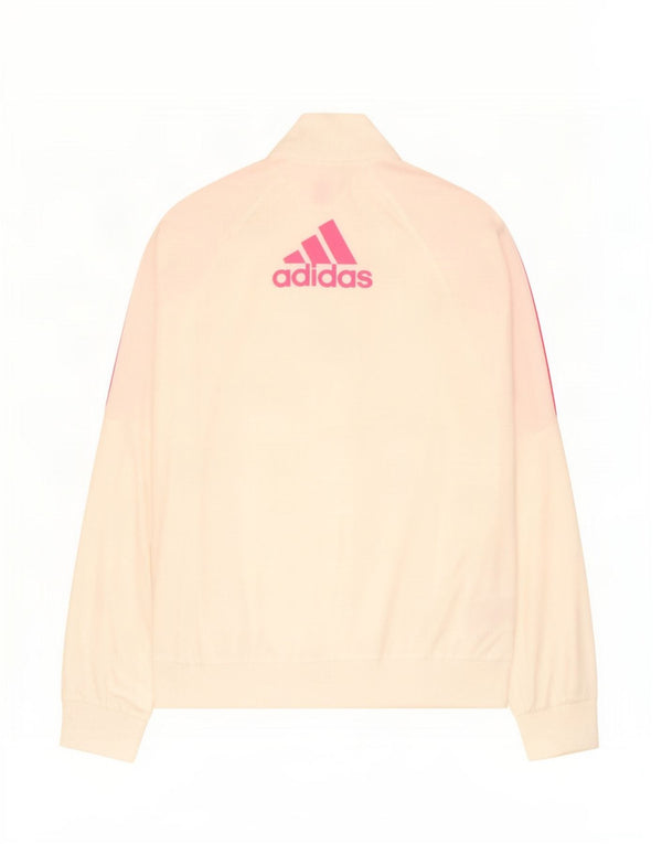 Adidas Meninas Treino Top Jaqueta 14-15 Anos Off White Poliéster