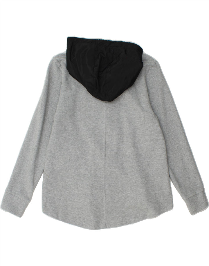 NIKE Womens Zip Hoodie Sweater UK 6 XS Grey Cotton Vintage Nike and Second-Hand Nike from Messina Hembry 