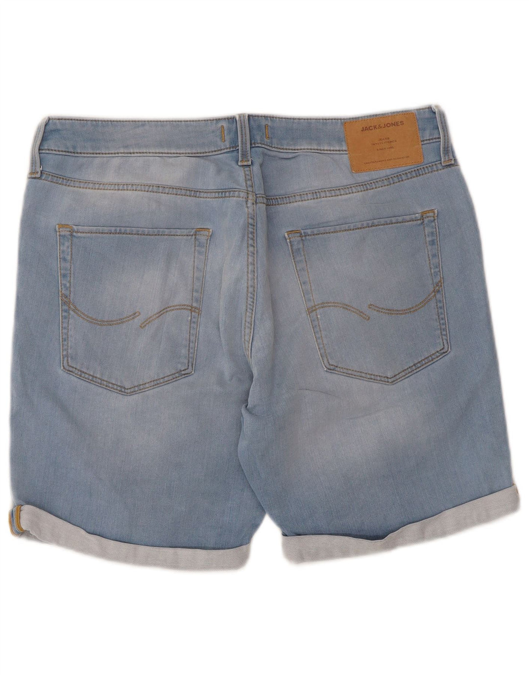 Shorts jeans masculino JACK & JONES grande W34 algodão azul