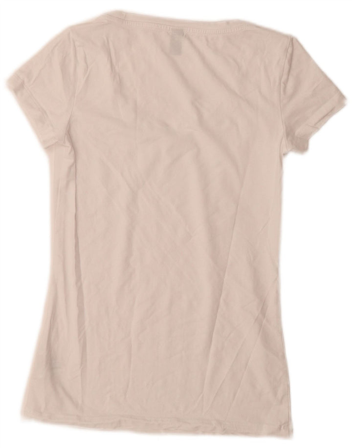 Camiseta feminina G-Star Top UK 12 algodão branco médio