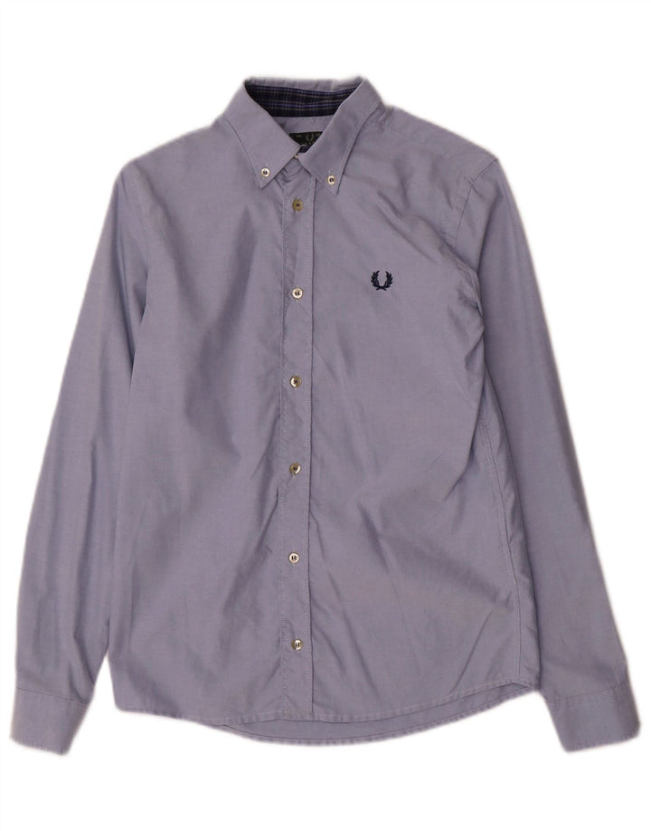 Camisa masculina FRED PERRY 11-12 anos algodão azul