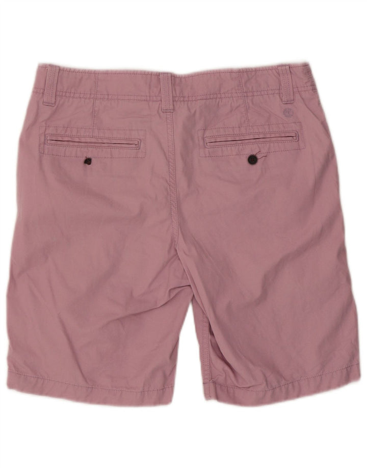 Timberland Mens Chino Shorts W32 Médio Algodão Rosa