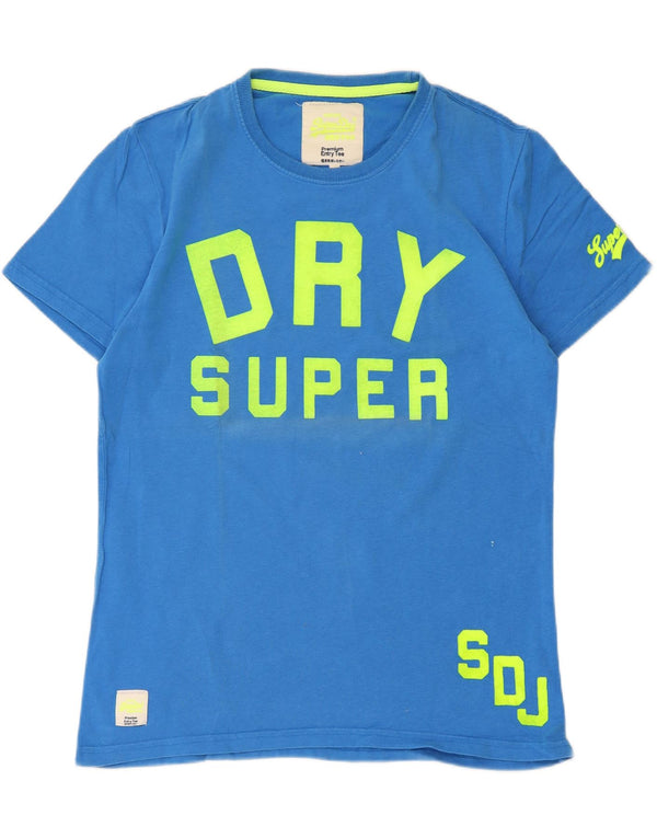Camiseta gráfica masculina Superdry Top XL algodão azul