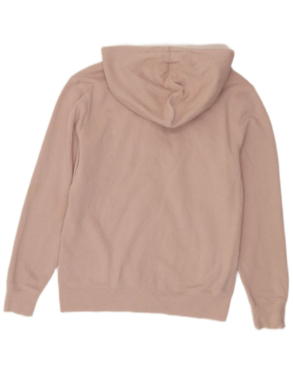 Gap Womens Graphic Zip Hoodie Sweater UK 14 Medium Pink Cotton