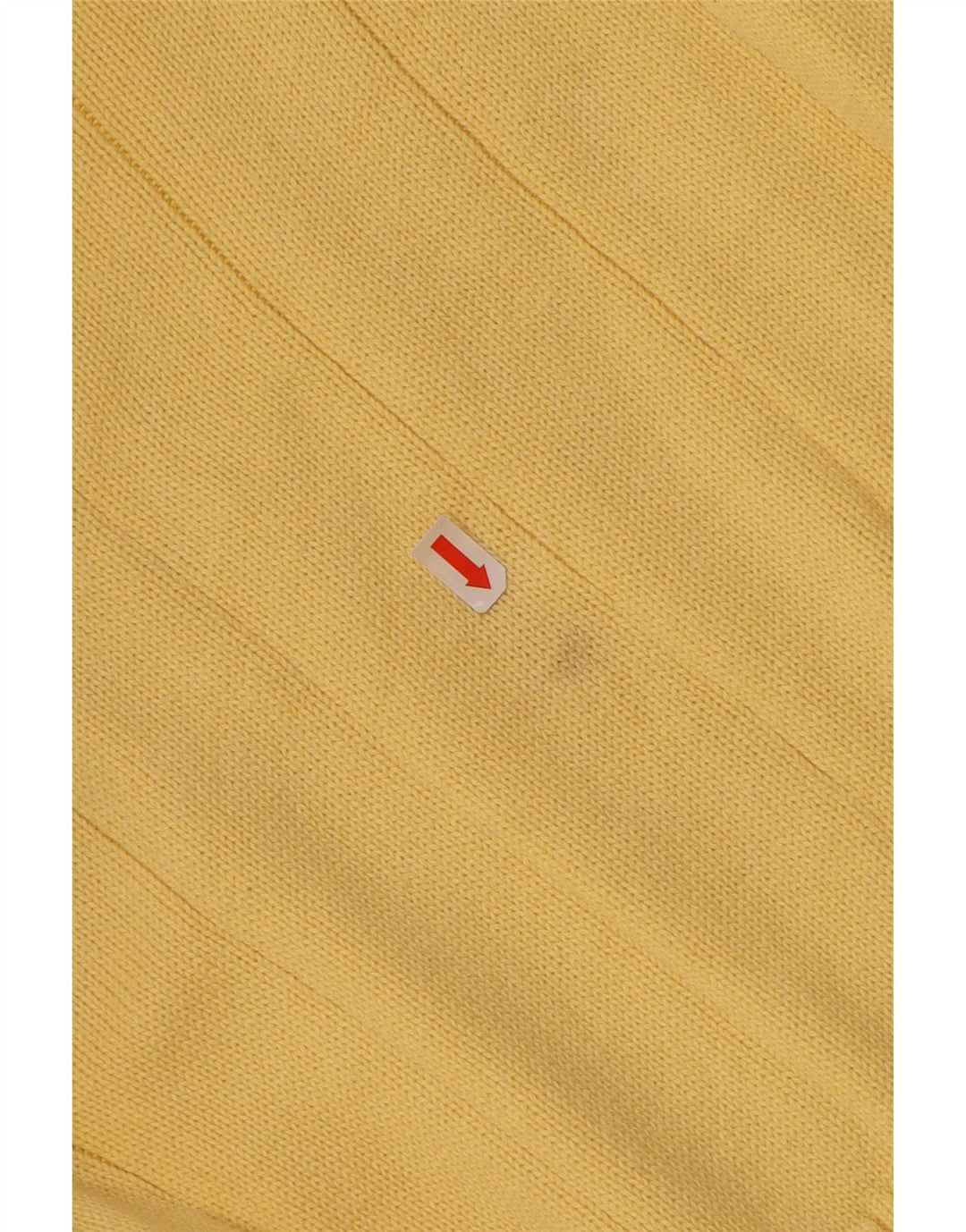 Suéter masculino TOMMY HILFIGER com decote em V XL de algodão amarelo