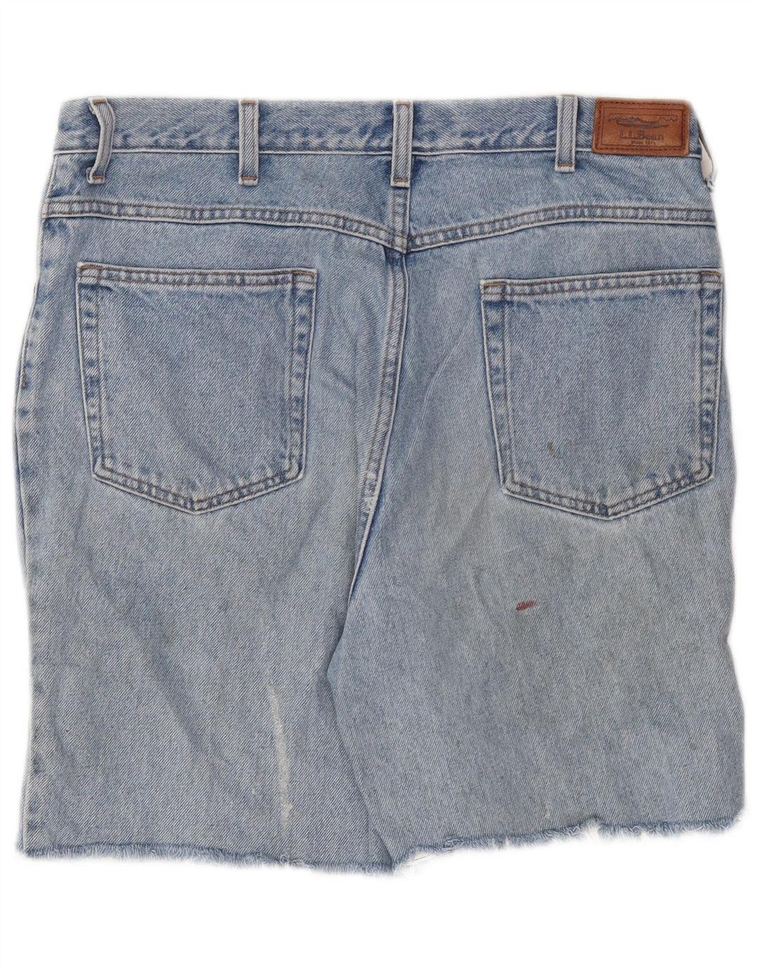 Shorts jeans masculino L.L.BEAN W34 grande algodão azul