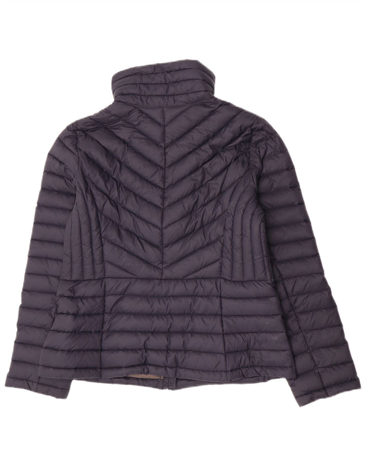 Jaqueta acolchoada feminina Michael Kors Reino Unido 14 nylon azul marinho médio