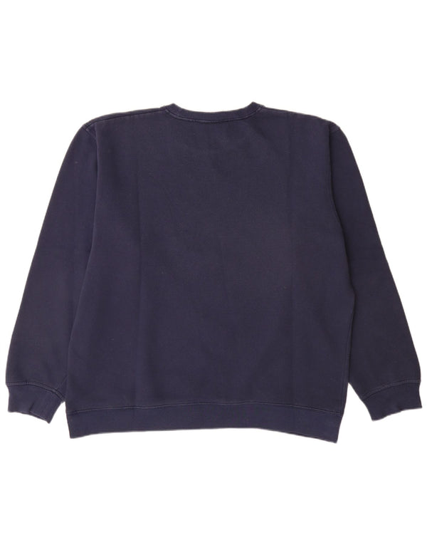 Kappa moletom gráfico masculino jumper XL azul marinho algodão