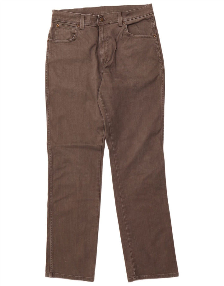 Calça jeans reta masculina WRANGLER regular fit W32 L32 algodão cinza
