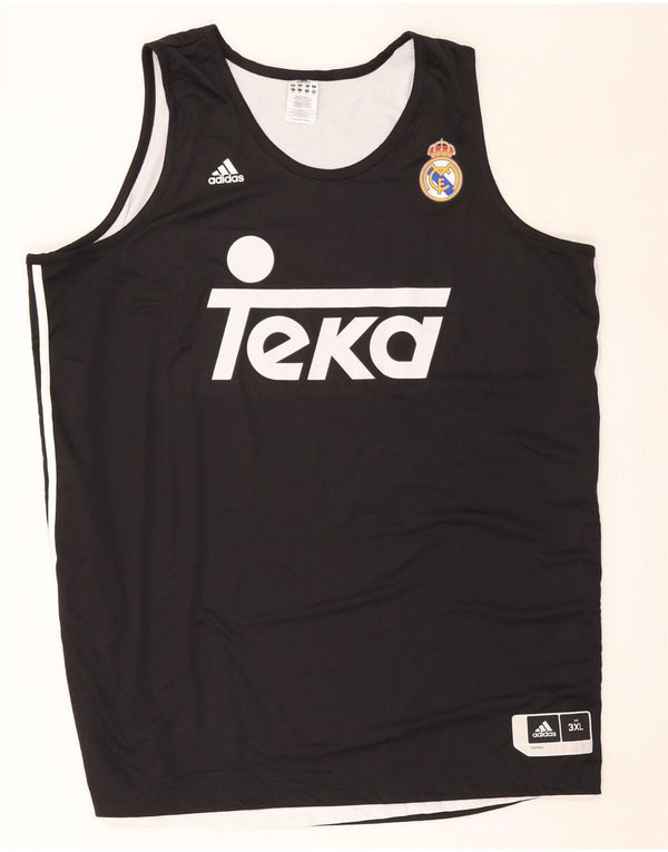 Colete gráfico Adidas Masculino Real Madrid Top 3XL Poliéster Preto