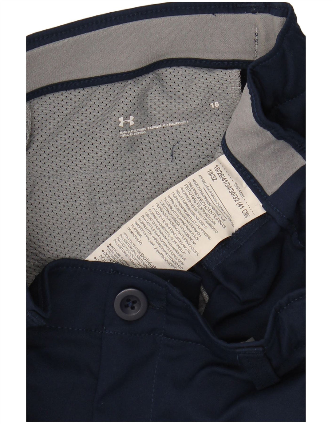 UNDER ARMOUR Meninos Calças Slim Casuais 15-16 Anos W29 L27 Azul Marinho