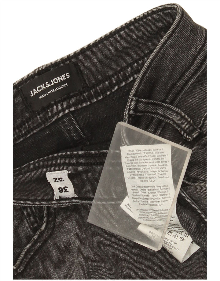 Jeans masculinos Jack & Jones Slim W36 L32 algodão cinza