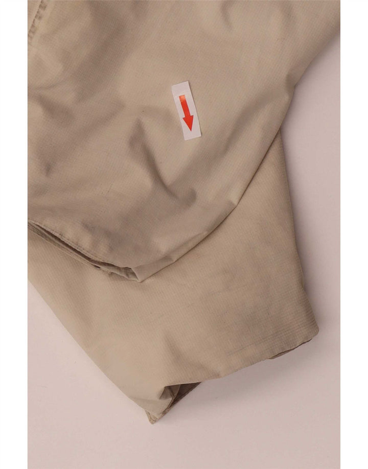 Jaqueta corta-vento feminina grande Berghaus UK 14 bloco colorido bege médio