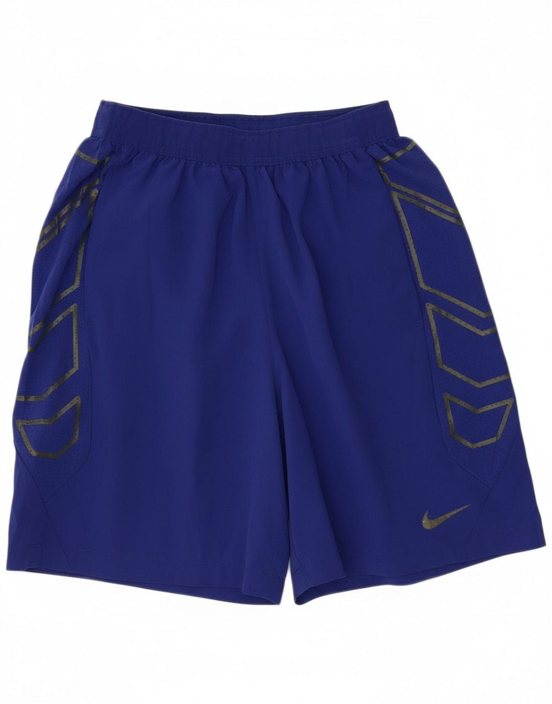 Shorts esportivos gráficos masculinos Nike médio azul poliéster