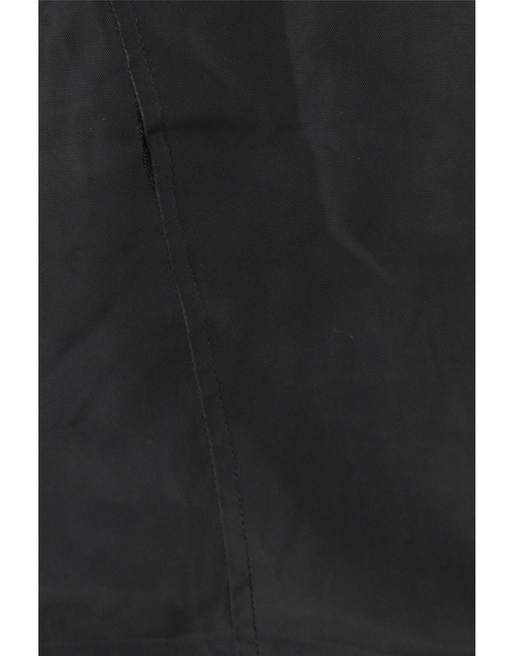 Jaqueta corta-vento masculina Reiss com capuz Reino Unido 38 algodão preto médio