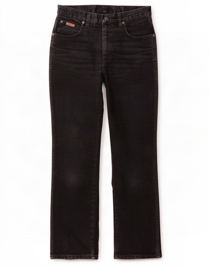 Wrangler Masculino Texas Straight Jeans W31 L32 Algodão Preto