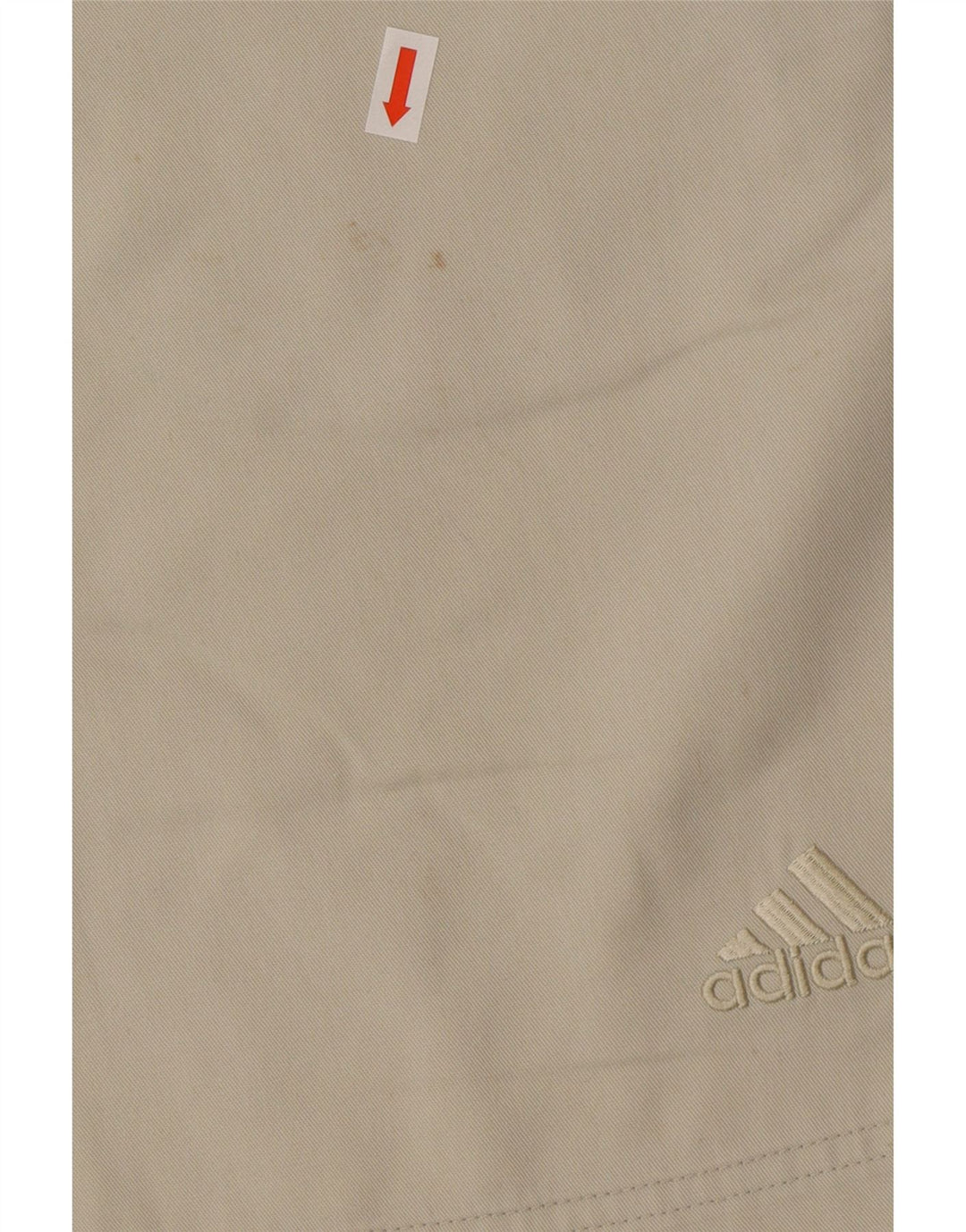 Adidas Mens Chino Shorts Grande W34 Poliéster Bege
