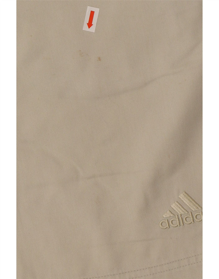 Adidas Mens Chino Shorts Grande W34 Poliéster Bege
