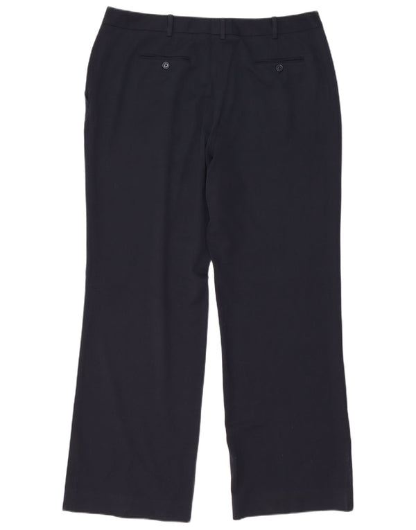 Brooks Brothers Womens Caroline Suit Calça US 16 2XL W35 L32 Azul marinho