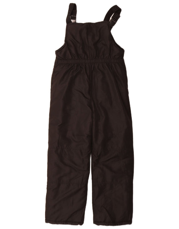Macacão de esqui LONDON FOG Boys Dungarees 7-8 anos pequeno poliéster preto