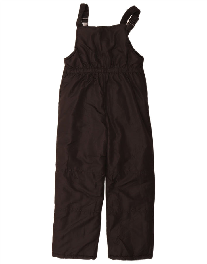Macacão de esqui LONDON FOG Boys Dungarees 7-8 anos pequeno poliéster preto