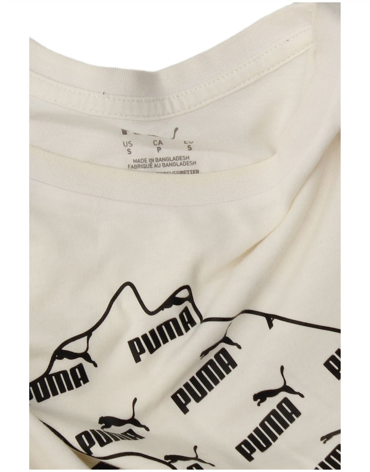 Puma Camiseta Masculina Graphic Top Pequeno Branco