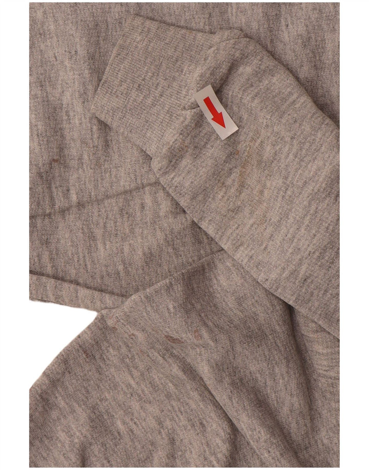Wrangler moletom masculino jumper grande algodão listrado cinza