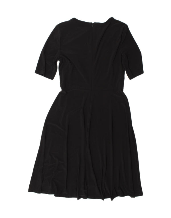 Vestido feminino Ralph Lauren A-Line US 8 médio preto poliéster