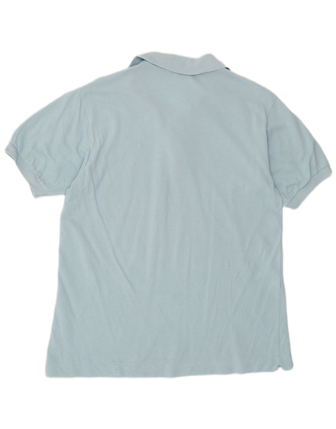 Camisa polo masculina Lacoste tamanho 4 algodão azul médio