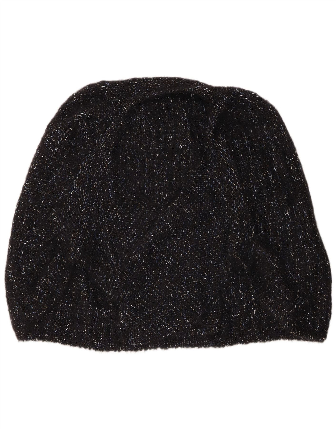 Suéter cardigan feminino Poncho VINTAGE tamanho único preto manchado