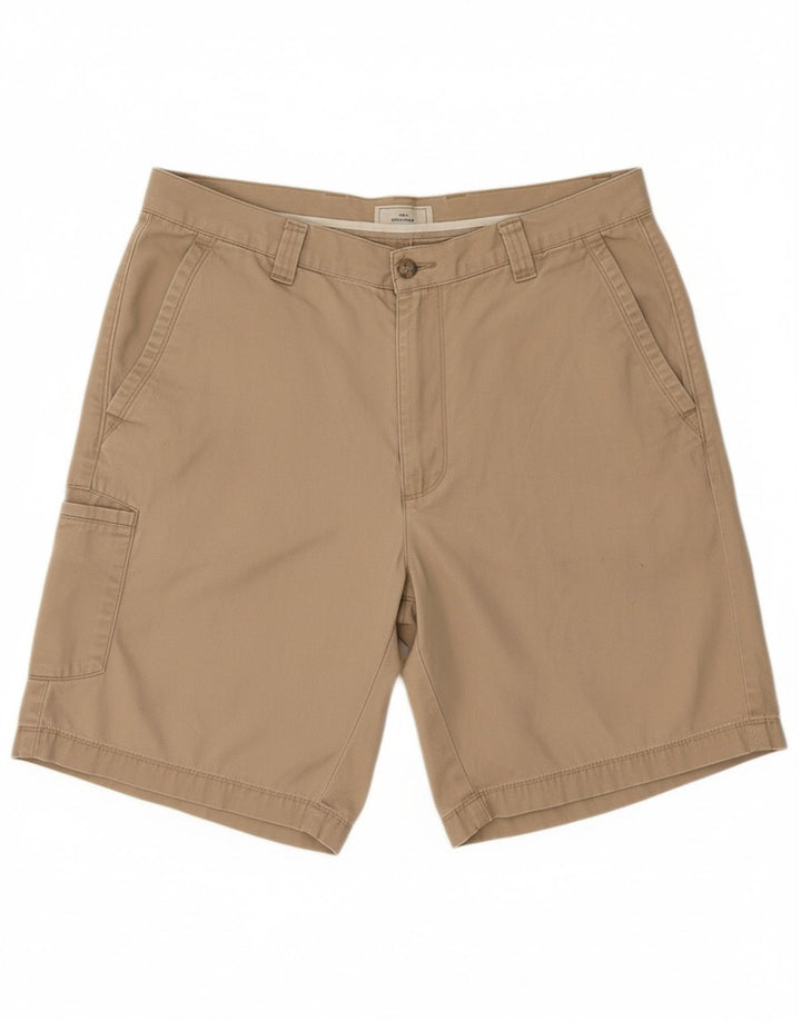 Shorts cargo masculino DOCKERS W34 grande algodão bege