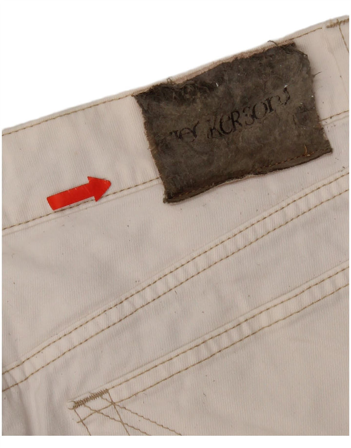 Jeans retos masculinos Jeckerson W34 L34 algodão branco