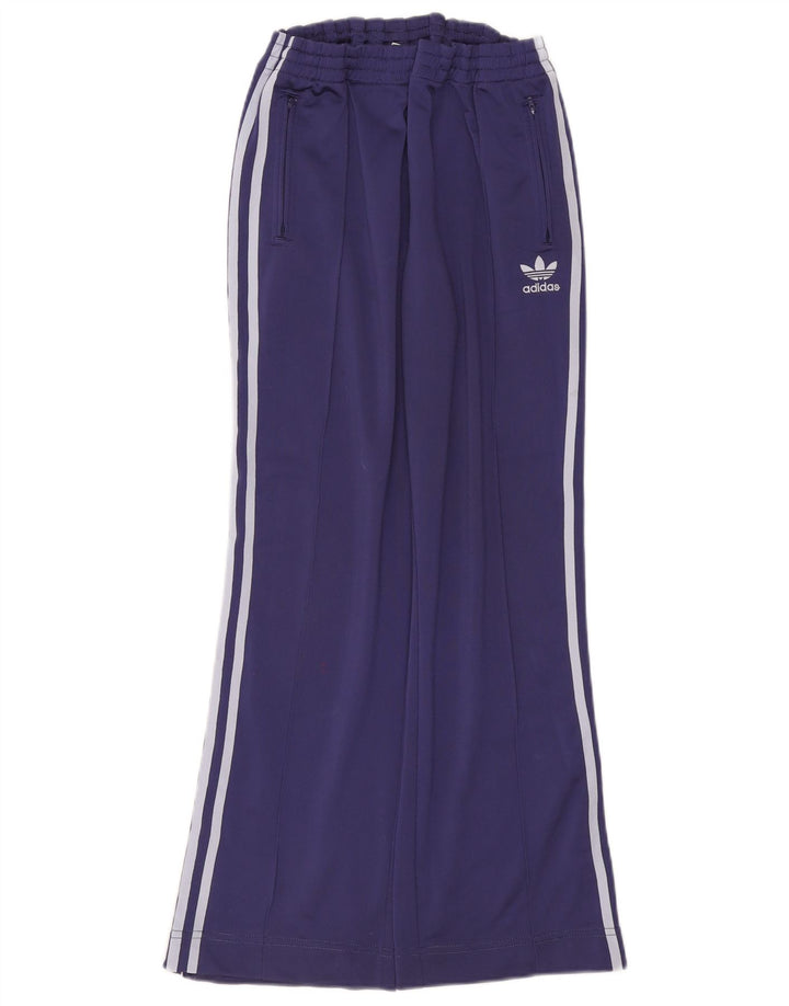 Calça de treino feminina Adidas IT 46 grande poliéster roxo