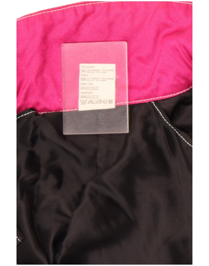 Jaqueta utilitária masculina vintage UK 42 XL rosa colorblock poliamida