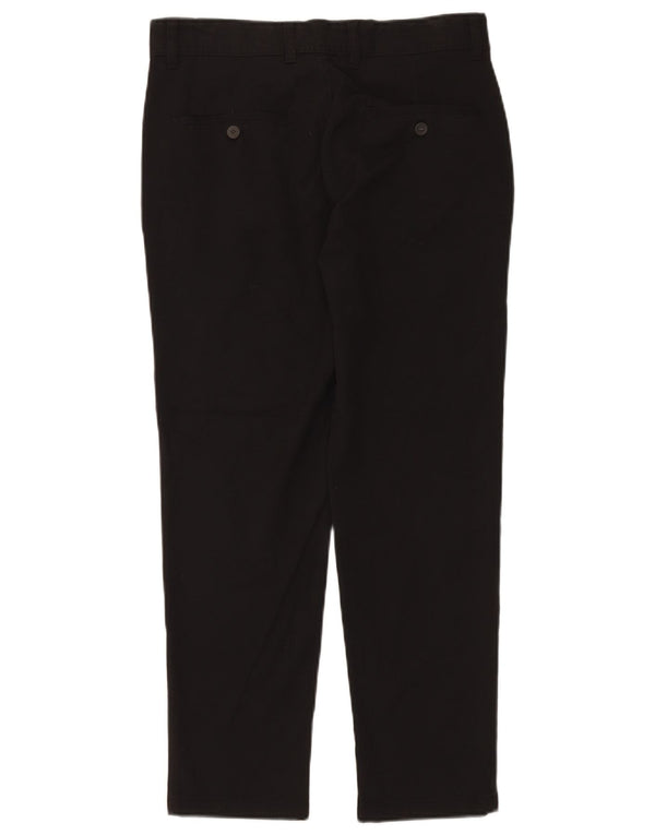 Zara Mens Slim Chino Calças EU 38 Pequeno W30 L28 Preto