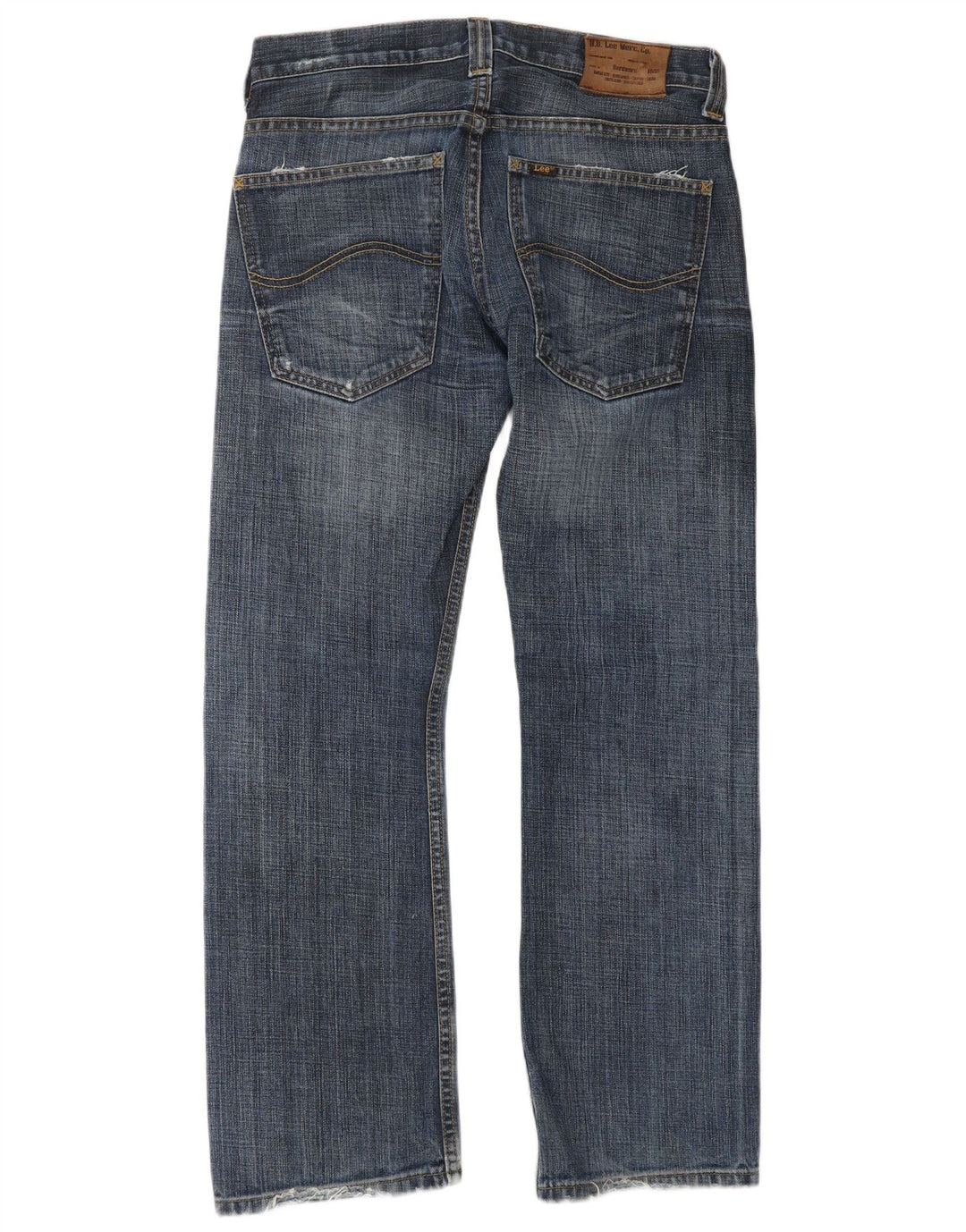 Lee Womens Flint Straight Jeans W30 L30 Azul Algodão