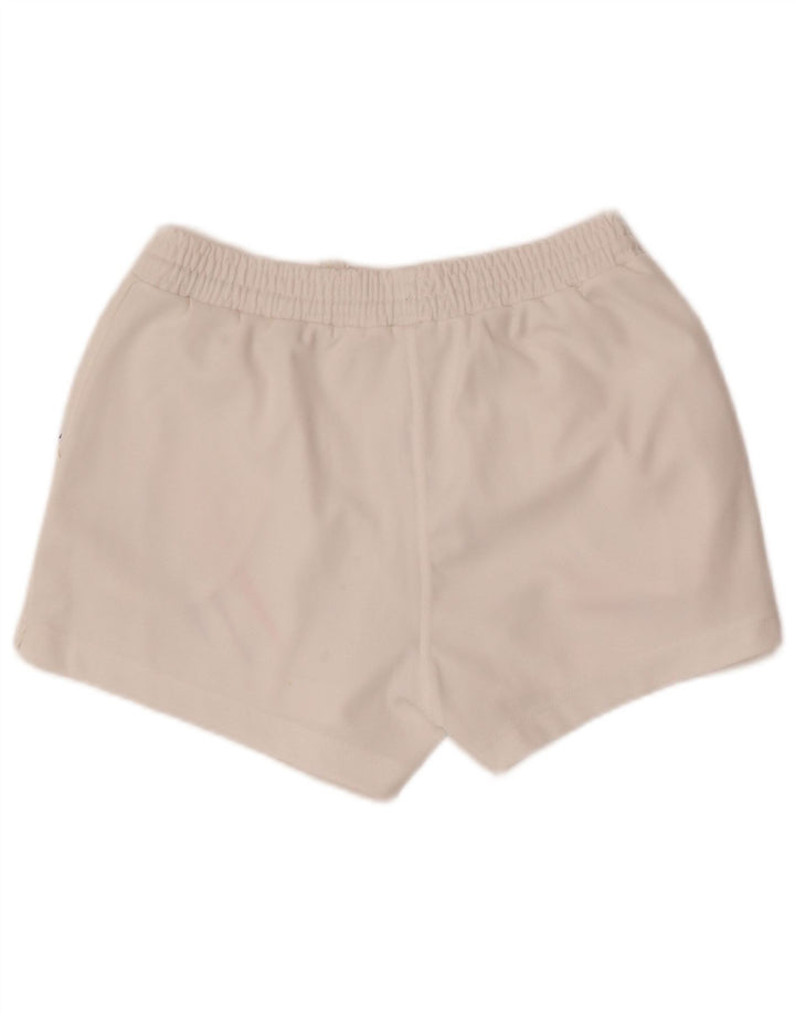 Lotto Womens Sport Shorts UK 12 Médio Branco Geométrico