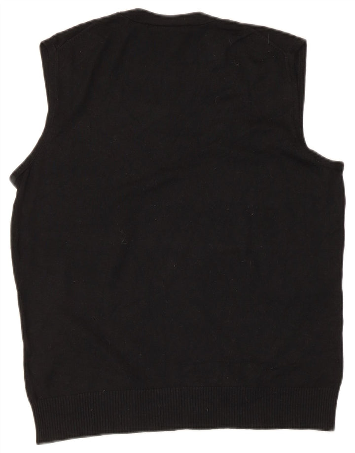 Regata feminina Marks & Spencer com colete Reino Unido 16 grande viscose preta