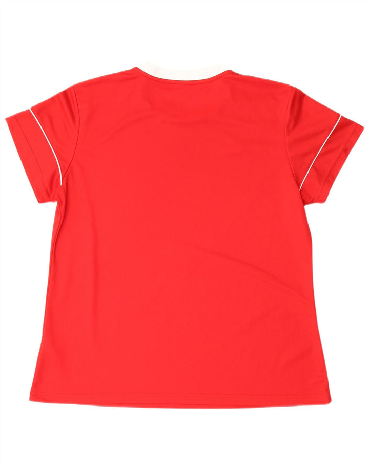 Camiseta Adidas Climalite Feminina Top UK 20/22 XL Vermelho Poliéster