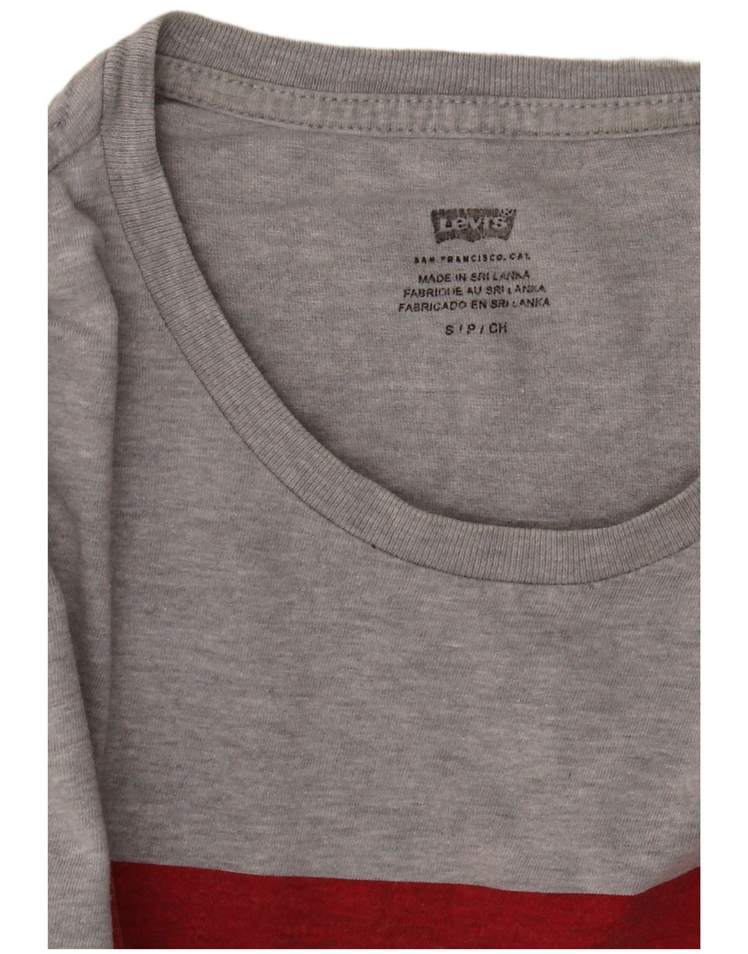 Camiseta gráfica masculina Levi's pequena cinza