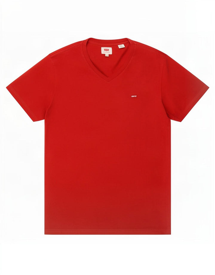 Camiseta masculina Levi's Top médio algodão vermelho