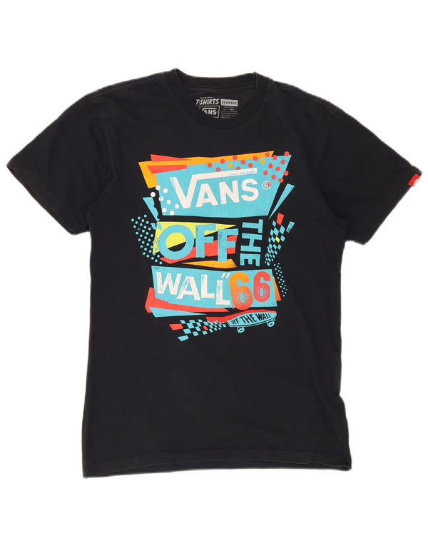 Camiseta Vans Masculina Classic Fit Graphic Top Pequeno Algodão Preto